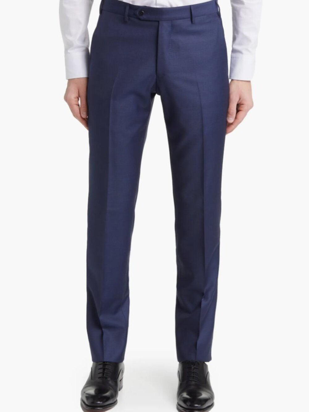 Zanella Parker Classic Wool Sharkskin Dress Pants – 34x32 | Made in Italy